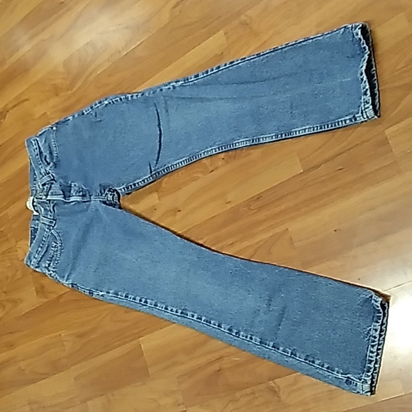 SOLD: vintage Gap Blue Jeans high-waisted button fly bootcut jeans - Picture 3 of 8